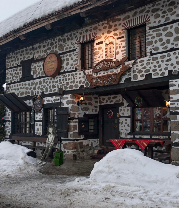 maori girl with suitcase – winter